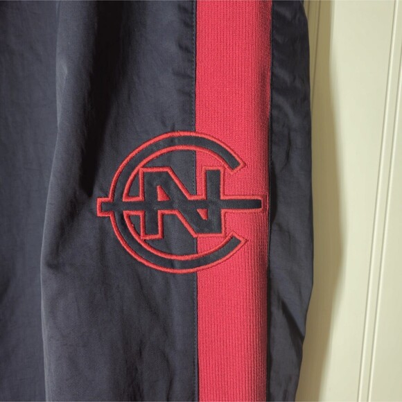 Vintage Nautica Competition Windbreaker Pants XXL Men's 90s Lined Nylon Logo - Picture 2 of 9